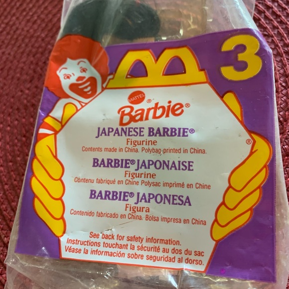 McDonald’s Barbie Happy Meal Toy Lot (3) Princess, Lifeguard & Japanese 1995&96 - Picture 2 of 12